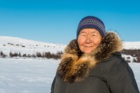 Inuit woman around Kangiqsualujjuaq, Canada