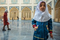 Children Playing in the Female Quarters of the Friday Mosque in Isfahan, Iran