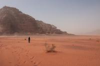 Dust storms are being coming more frequent  due to climate change, including in Wadi Rum, Jordan,