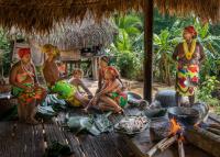 The Embera peoples in the remote forested areas of Panama are eating less fish as stocks are reduced because of the raising water temperature in the lakes.