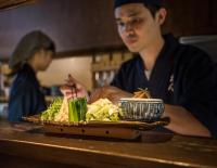 Ramen Chefs at work  in Kyoto, Japan