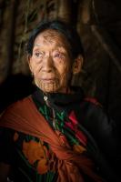 Naga Woman with Tattoos in the Northern Myanmar