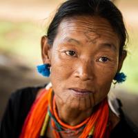 Tattooed Naga Woman, Myanmar