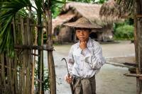 Shan Boy Is Heading to the Field, Myanmar