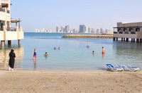 Day at the beach in Manama, Bahrain