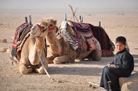 Bedouin boy in Tadmorean Desert III