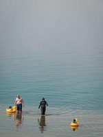 Swimming in the Dead Sea