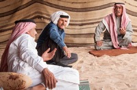 Conversation among Bedouins in Wadi Rum