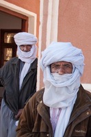 Tuareqs in the Saharan desert