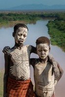 Karo tribe:  See more in the book: http://www.blurb.com/b/4633120-people-of-the-omo-valley-under-climate-and-other-p