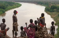 Karo tribe:  See more in the book: http://www.blurb.com/b/4633120-people-of-the-omo-valley-under-climate-and-other-p