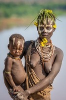 Karo tribe:  See more in the book: http://www.blurb.com/b/4633120-people-of-the-omo-valley-under-climate-and-other-p