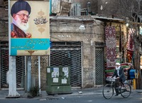 Mula on a Bike in Yazd, Iran