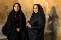 Woman in Late Afternoon Sun in Isfahan, Iran