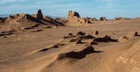 "Sand Castles"  (yardangs) of Kaluts in Lut Desert, Iran