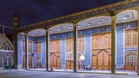 Evening by a Mosque in Yazd, Iran