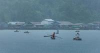 When in rain it pours in Mergui Archipelago, Myanmar. These islands are home to the Moken peoples. Their fishing traditions are disappearing with the reduced fish stocks caused by climate and other change.