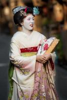 A geisha in Kyoto, Japan