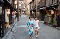 The Gion district in Kyoto, Japan