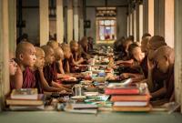 Breakfast in Monastery in Myanmar