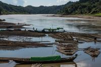 Bamboo Camp on Chindwin River, Myanmar