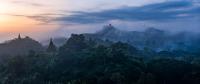 Sunrise over Pagodas in Mrauk-U, Myanmar