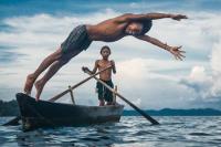 Moken Children Playing in the Mergui Archipelago, Myanmar